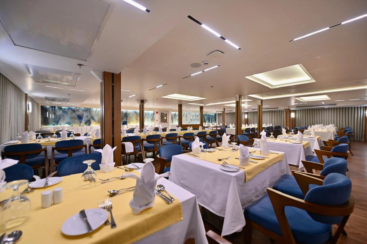 Restaurant aboard the Concerto III Nile Cruise Nile cruise